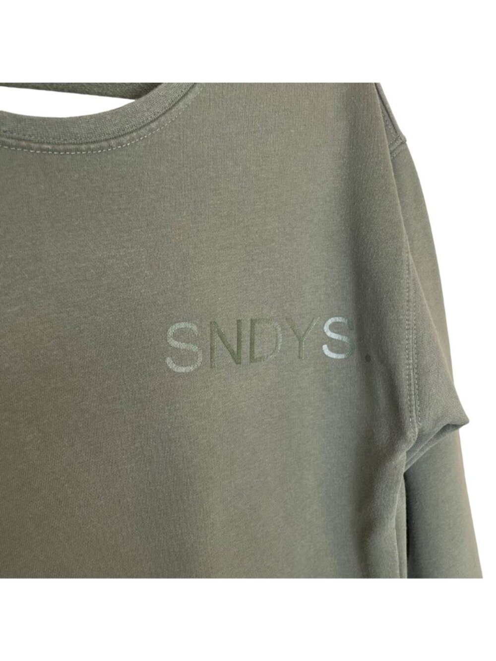 Revolve SNDYS Everyday Green Logo Sweatshirt, XS - Picture 5 of 7
